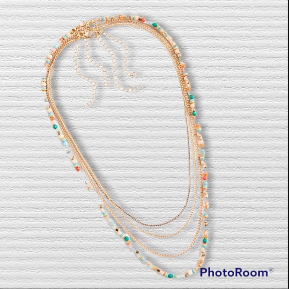 Brand new Torrid Multi 4 Layered Beaded Necklace - Picture 2 of 4